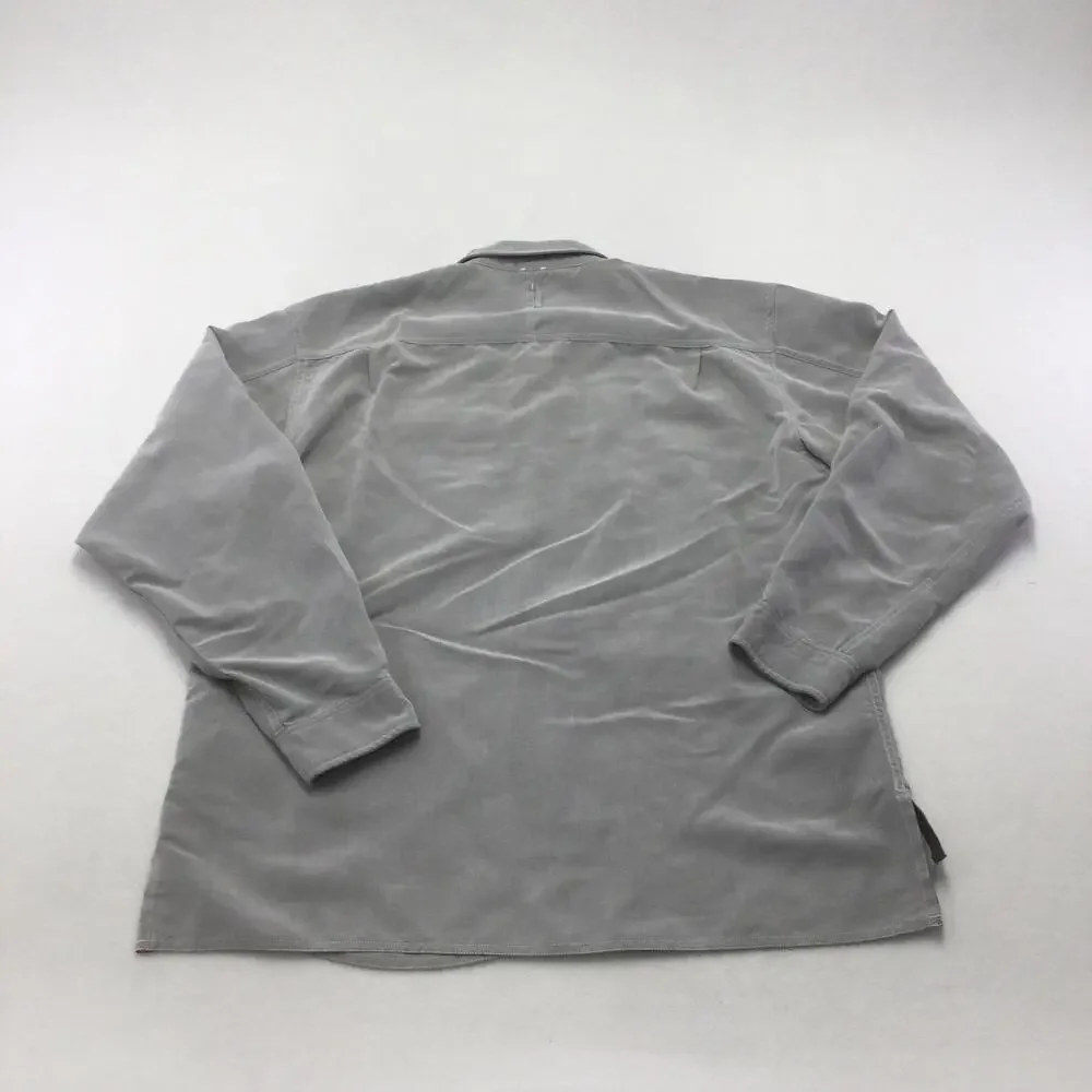The North Face Shirt Mens 2XL Gray Check Twill Long Sleeve Button Down Casual